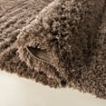 thumbnail image 4 of SAFAVIEH Polar Abbot Solid Shag Area Rug, Mushroom, 6'7" x 6'7" Round, 4 of 9