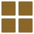 thumbnail image 1 of Tribal Coaster Set of 4, Oriental Arrangement of Classic Culture Motifs with Circles and Squares, Square Hardboard Gloss Coasters, Standard Size, Multicolor, by Ambesonne, 1 of 2