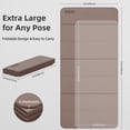 thumbnail image 2 of YOHAO Yoga Mat,Large Size:75"×32",Foldable Workout Mat for Yoga,Pilates and Travel,Anti-rolling,Non-slip,Easy Unfold and Storage(Brown), 2 of 7