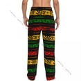 thumbnail image 3 of Men Woman Sleep Bottoms Male Lounge Trousers Mens Woman Rastafarian Leaves Reggae Pajama Pants, 3 of 6
