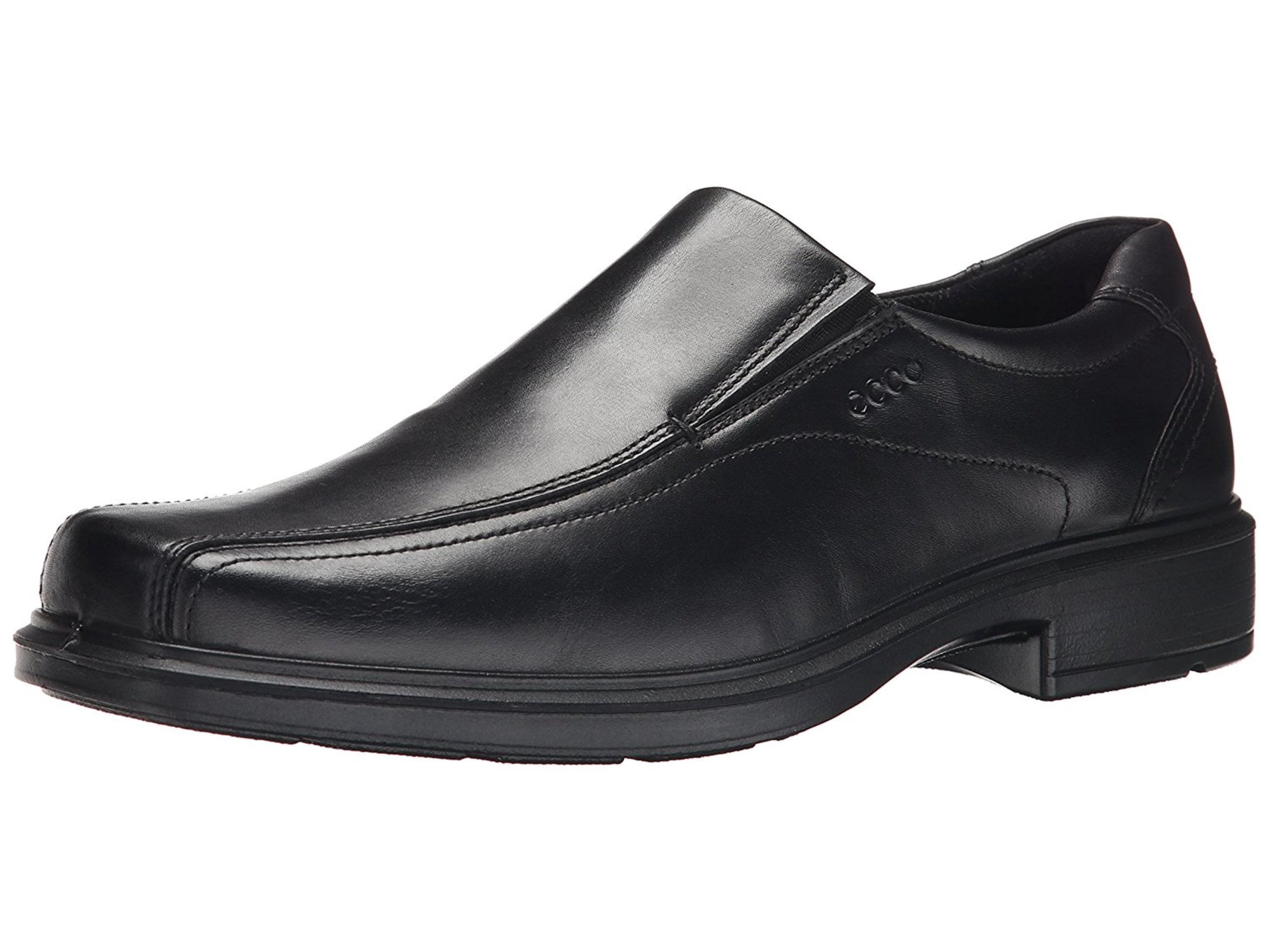 ecco black leather shoes