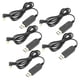 thumbnail image 2 of Cable de carga alargado, 5 piezas para UV82 Cable de carga de batería alargado Cable de carga USB de batería muy recomendado, 2 of 9