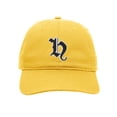 thumbnail image 2 of Daxton Old English 3D Alphabet Letters Numbers Initial Baseball Dad Hat - Gold, Letter H, 2 of 2