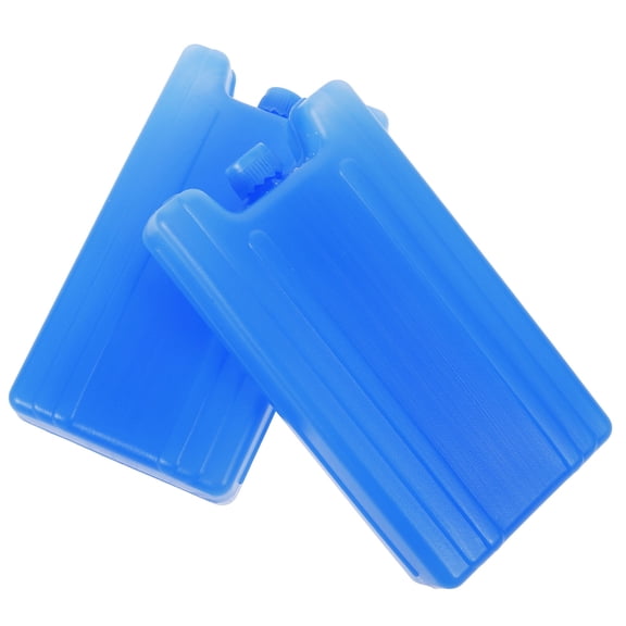 TABLZONE 2Pcs Freezer Packs for Coolers Blue Reusable Ice Blocks Durable Leak Proof for Food Preservation