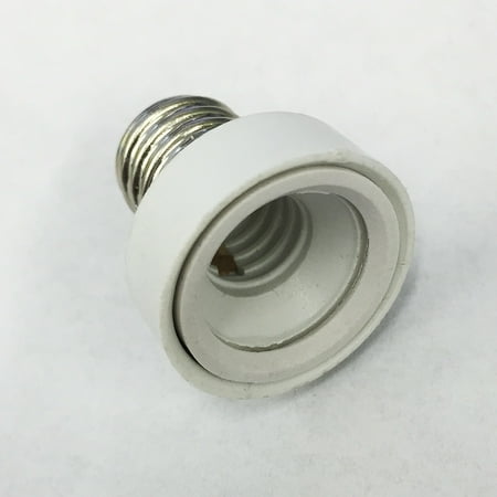 E12 Socket - Platinum E12 Candelabra Base to E17 Intermediate Socket Adapter