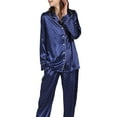 thumbnail image 2 of Coduop Women Long Sleeve 2 Piece Pajama Set Flower/Heart/Dot Print Sleepsuit Nightwear Set, 2 of 5