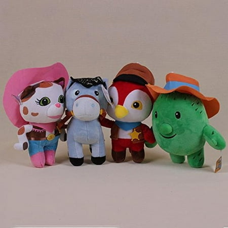 Anime Cartoon Sheriff Callie s Wild West Plush Toys Dolls 4pcs set
