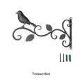 thumbnail image 3 of Moyic Gancho de planta decorativo de hierro negro hermoso y de moda - para comederos de pájaros El metal es resistente Jardín y Patio pájaro trilobulado, 3 of 6