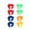 As Shown, variant on Eease 8PCS Three-legged Race Band Elastic Tie Rope Strap for Relay Game (Random Color)