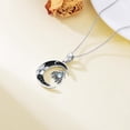 thumbnail image 5 of Dorunmo Moth Necklace 925 Sterling Silver Black Crescent Moon Pendant Moonstone Moth Halloween Gothic Jewelry Gift for Women, 5 of 6