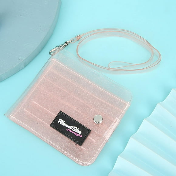 3.74 X 4.13in Lady Purse Card Case Reinforced Hardware Design Travel For Home Orange