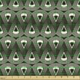 thumbnail image 2 of Ambesonne Geometric Fabric by the Yard Upholstery, Antique Monochromatic Art, 2 Yards, Dark Brown and Ivory, 2 of 5
