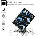 thumbnail image 2 of Allytech Case Cover for Apple iPad 9.7 6th 5th Gen 2018/2017/ iPad Air 9.7 1st 8nd Gen, PU Leather Folio Flip Stand Shockproof Auto Sleep Wake Inner TPU Back Cover with Pencil Holder, Butterfly, 2 of 6