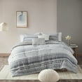 thumbnail image 4 of Home Essence Apartment Corey Cotton Stripe Comforter Set, 4 of 14