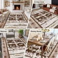 thumbnail image 5 of Large Area Rugs for Living Room Bedroom, Retro Farmhouse 8'x10' Rug Washable Carpet Runner Indoor Outdoor, Country Star Berries Text Wooden Grain Non Slip Floor Mats Rug for Kitchen, Patio, 5 of 8