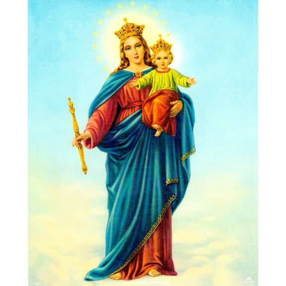 Religious Wall Art, Laminated Print, Unframed, Art Decorative Paper 8" x 10"