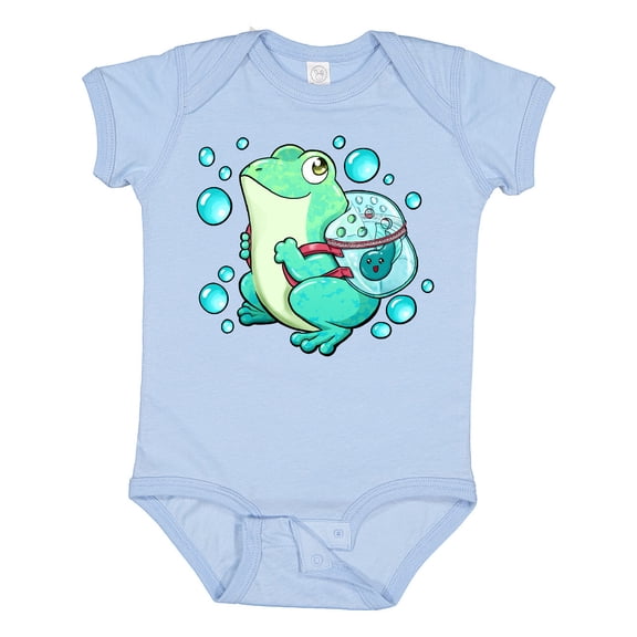 Inktastic Frog, Tadpole, and Bubbles Boys or Girls Baby Bodysuit