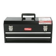 Hyper Tough 20-inch 2-Drawer Tool Box, Tool Chest with Flip-up Lid, Black, Steel