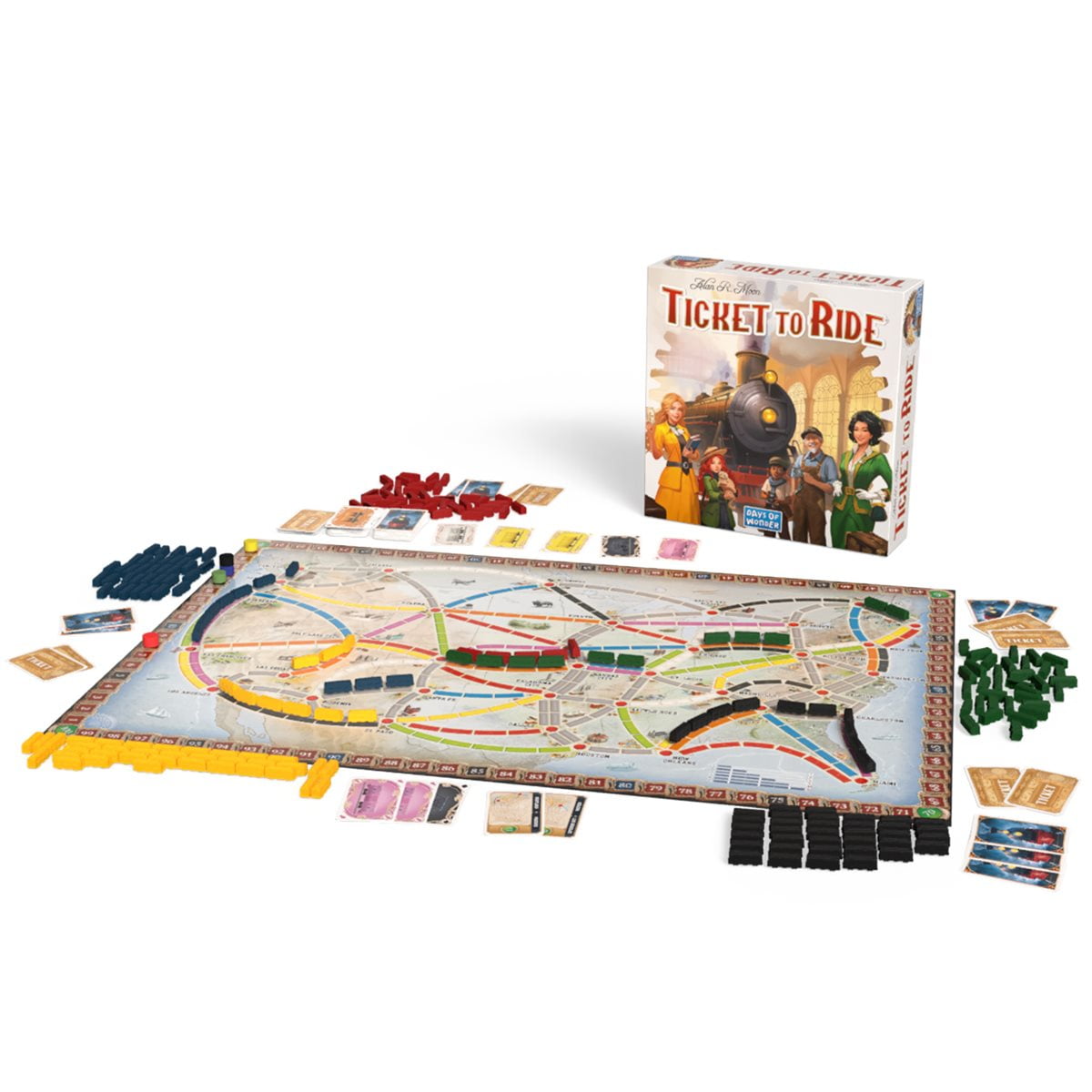 Asmodee - Days of Wonder - Ticket to Ride - Refresh - Strategic Family Game - for 2 to 5 Players - Ages 8 and up - French