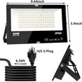thumbnail image 5 of LED Flood Light Outdoor 800W Equivalent 8000LM Smart RGB Landscape Lighting with APP Control, DIY Scenes - Timing - Warm White 2700K - Color Changing Uplight, IP66 Waterproof US Plug (2Pack), 5 of 6