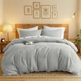 thumbnail image 2 of Regency Heights Twin/Twin XL Duvet Cover Set, Soft Duvet Cover, 2-Piece Dorm Bedding Set with Pillow Shams, Light Grey, 2 of 7
