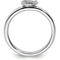 thumbnail image 2 of Sterling Silver Stackable Expressions Rhodium Sun/Moon Ring - Ring Size 9.0, 2 of 8