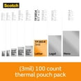 thumbnail image 3 of Scotch Thermal Laminating Pouches, 100 Count, 8.5" x 11", 3 mil Thick, 3 of 14