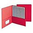 thumbnail image 2 of Smead Two-Pocket Heavyweight Folder, Letter Size, Red, 25 per Box (87859), 2 of 4
