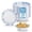 Blue, variant on DTFMZOV Disposable Paper Bowls 8 oz, 30 Count Blue Bowls, Soak Proof, Microwave-Safe Bowls, 5.5 inch Round Bowls for Home, Camping, Birthday Party Supplies
