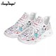 thumbnail image 1 of Noisydesigns - Zapatos planos para mujer con diseño de medicina, ligeros, cómodos, de plataforma de malla, para correr al aire libre (), 1 of 6