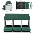 thumbnail image 3 of Poultry Feeder Chicken Feeder Automatic 3 Chicken Nesting Boxes for Laying Eggs, Galvanized Steel Hen Nesting Box, 3 of 7