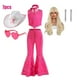 thumbnail image 5 of Disfraz de Barbi de película para niñas, conjunto de 2 pantalones de piezas, Top y pantalones acampanados, Cosplay de fiesta de cumpleaños, traje de Carnaval, 5 of 5