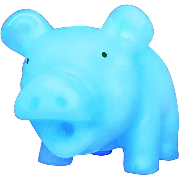 Animolds Glow In The Dark Mini Piggie, Squeeze Toy For Beautiful Pig