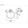 thumbnail image 2 of Northcott Towel Ring in Tuscan Bronze, 2 of 2