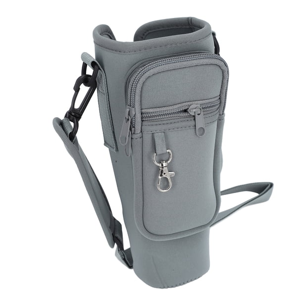 Funda Para Taza, De Silicona, Ligera, Antideslizante, Bolsa Para Botella De Agua, Correa Ajustable Para Actividades Al Aire Libre