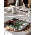 thumbnail image 6 of Black Christmas Cloth Napkins Set of 4 Reusable Dinner Napkins, Xmas Christmas Tree Snowflake Cocktail Napkin Washable Table Napkins for Wedding/Holiday Party/Baby Shower 20"x20", 6 of 7