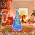 thumbnail image 5 of Wadada Prismatic Iridescent Christmas Tree, Desktop Christmas Tree with LED Lights, Colorful Glow Lights Prismatic Christmas Decorations Indoor, for Kids Girls Families (Christmas Tree), 5 of 8
