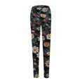 thumbnail image 4 of Jxximdong Leggings for Women Ladies' Slim Fit Floral Slimming Printed Bottom Pants Multicolor XL Yoga Pants, 4 of 5