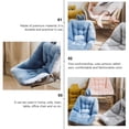 thumbnail image 6 of Raindrops 1-Pack Polyester Chair Cushion Ear-Shaped for Dining Room and Office Seating Comfort and Support, 6 of 7