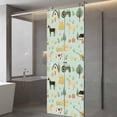 thumbnail image 3 of Cartoon Farmhouse Window Privacy Film, Cute Watercolor Cabin Animals Trees Green Static Cling UV Sun Blocking Tint Film Heat Control Windows Films for Bedroom Bathroom, Window Stickers 23.6"x59", 3 of 7