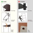 thumbnail image 5 of Quincy 30.1 in. Tall Wood 2-Shelf Modular Shelving Unit With Support Rods, 5 of 15