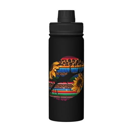 

Aztec Sunflower Lips 18 Oz Water Bottles Insulated Water Bottle Stainless Steel Thermos with Flip Lid
