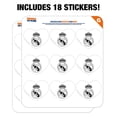 thumbnail image 3 of Real Madrid FC Crest Black and White Heart Shaped Planner Calendar Scrapbook Craft Stickers, 3 of 6