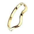 thumbnail image 4 of Elemental Wave Ring Womens Gold PVD Plated Stainless Steel Stackable Minimalist Band Fantasy Forge Jewelry, 4 of 5