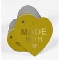 thumbnail image 3 of Inkdotpot Real Gold Foil Made With Love Wedding Tags Favor Hang Paper Tags 100 Pieces, 3 of 6