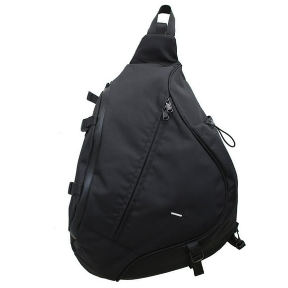 YUANOU Sac Messager d'Outillage Hip-Hop pour Hommes, Marque Tendance, Grande Capacité, Style Japonais, Sac de Sport pour Enfants, Sac à Main (Noir)
