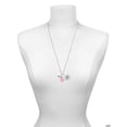 thumbnail image 3 of Delight Jewelry Rainbow Colored ''Peace'' - Hot Pink Heart Nurse Strong Zoe Necklace, 3 of 4