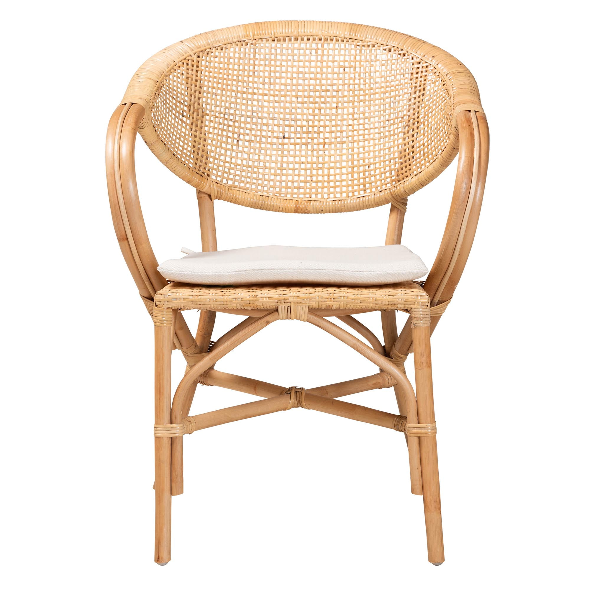 bali & pari Varick Dining Chair Natural Brown