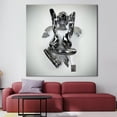 thumbnail image 2 of Romantic Couple Wall Art, Couple Hugging Canvas, Silver Wall Decor, 3d Silver Couple Printed Canvas, Eroctic Canvas, Abstract Wall Decor, Canvas Wall Decor - Rolled Canvas, 2 of 5