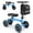 Blue, variant on WHLICKS Foldable All-Terrain Knee Scooter for Adults, Steerable Medical Knee Walker with PU Wheels for Foot & Ankle Injury Recovery-Blue